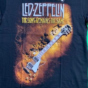 Vintage Single Stitch Led-Zeppelin Graphic T-Shirt Size Medium